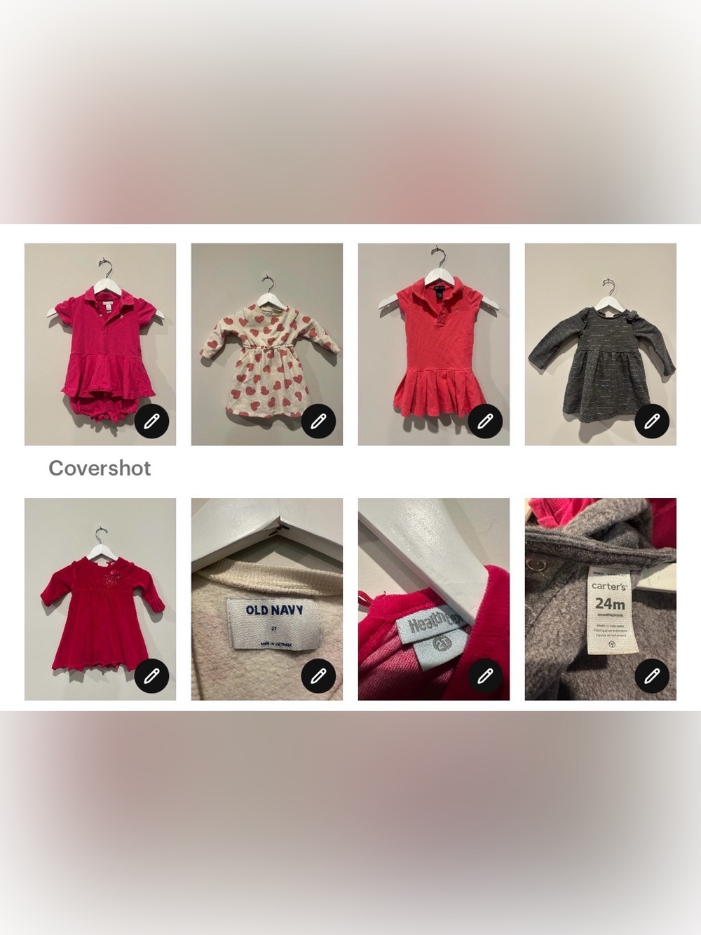 Bundle of 10 EUC 18 months Girls Toddler Clothing Dress School Daycare Top Pant